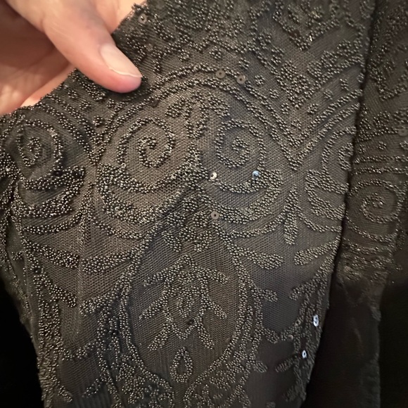 Lane Bryant Diagonal Asymmetrical Hemline Lace Shimmer Tank Blouse 28 - Picture 5 of 10